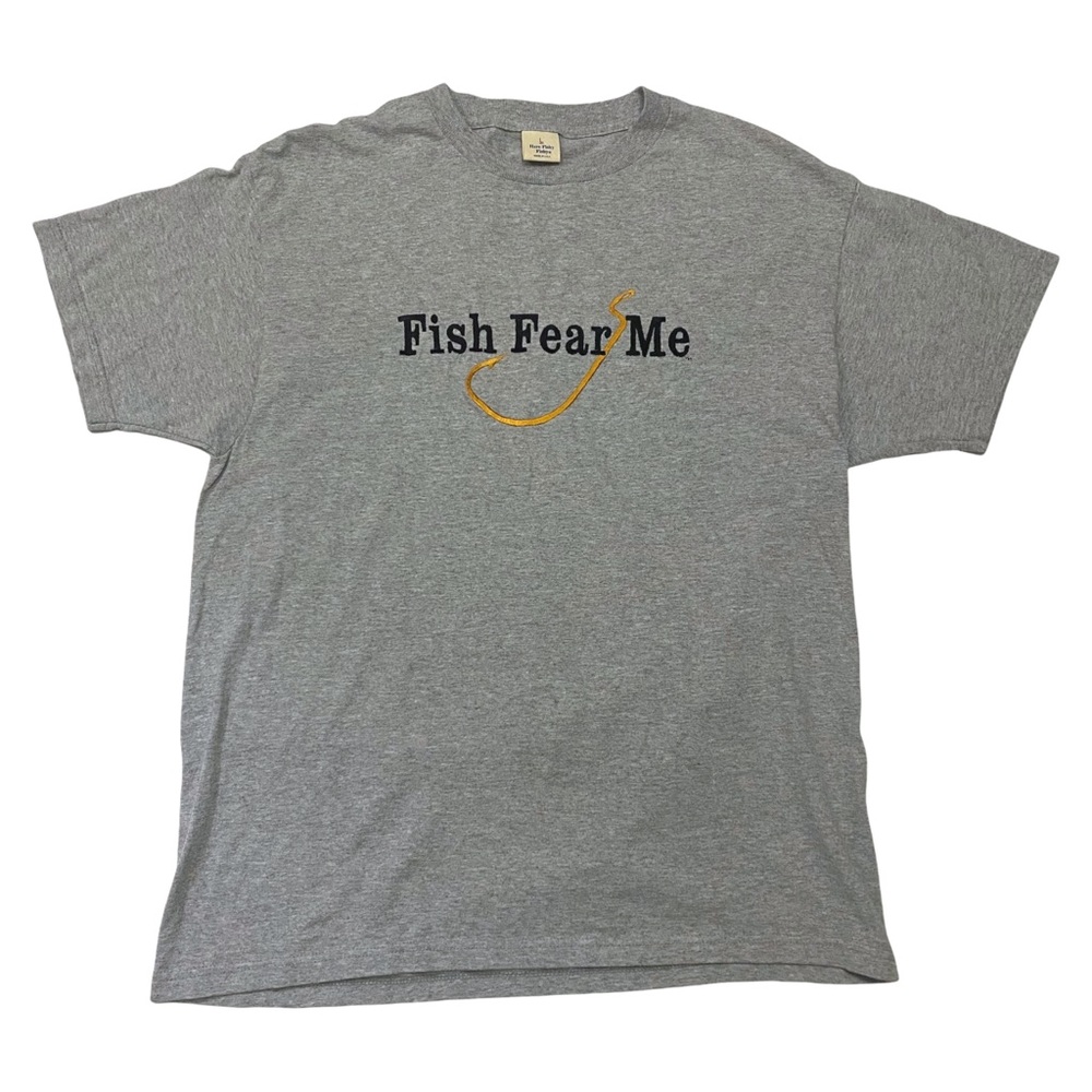 “Fish Fear Me” Embroidered Funny T-shirt